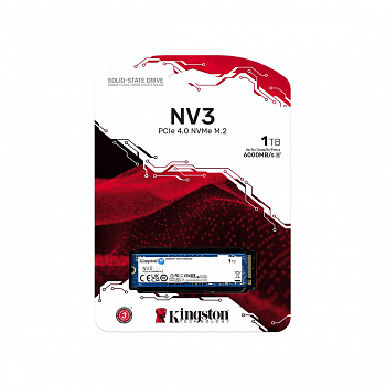 SSD 1Tb Kingston M.2 PCIe 4.0 NVMe (SNV3S/1000G)