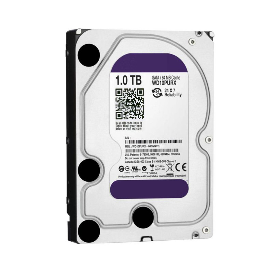 HDD 1Tb Western Digital WD10PURX Purple