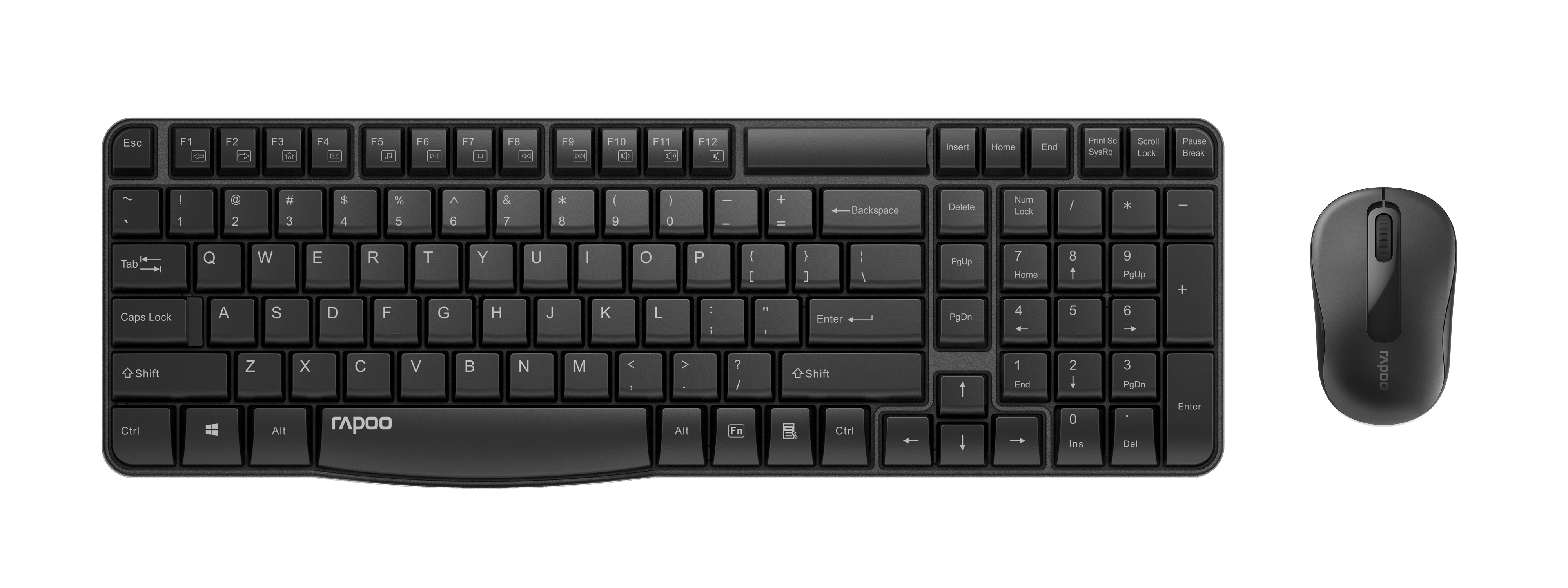 Клавиатура+мышь Rapoo X1800S Wireless (black)
