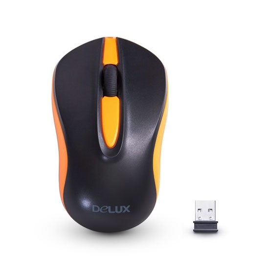 Мышь Delux DLM-137OGB USB (black) Wireless